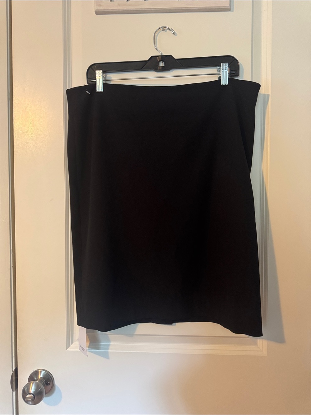 NEW MM. Lafleur New York black zip slit pencil casual dressy Skirt 16